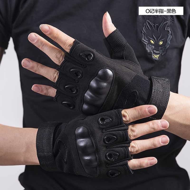 Special Soldier Sports Outdoor Halftime Halffinger Gloves Male Tactical Summer Riding Non-slip Mountaineering Fitness Leakage Finger Gloves