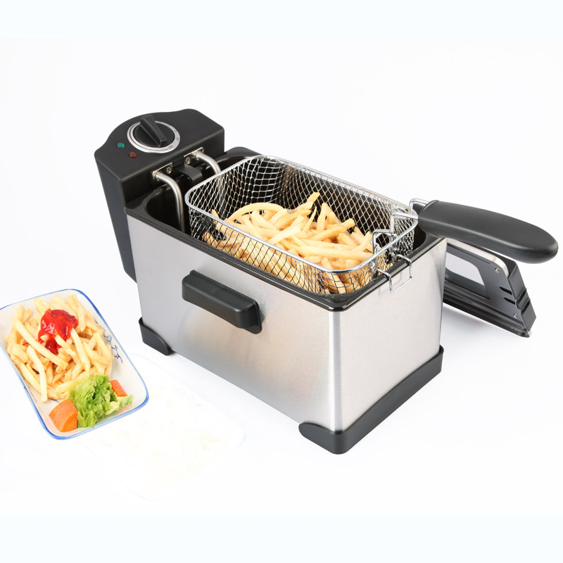 Agri Electric Fried Pot 3 5L oil - free single cylinder household commercial thermostat large capacity fried boiler