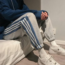 Casual pants male pants Korean version trendy fall Harun bunches Pants Tide ins Port Wind Loose 100 Hitch 90% Pants