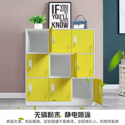 Staff Tin Locker color gym six-door storage cabinet with lock locker student schoolbag cabinet short cabinet