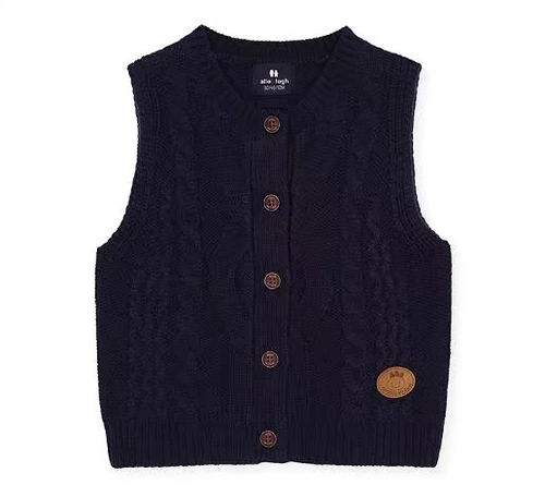 90 ярдов ~ теперь скидка Алло Луг Алу и Ру Да Южной Кореи покупки осенних мальчиков, вязание жилета E121