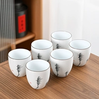 Окрашенная вручную галстук High Cup-Qingzhu 6 чашек