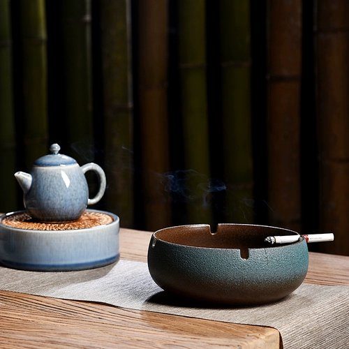 Ретро креативная большая ветрозащитная пепельница для офиса, китайский стиль