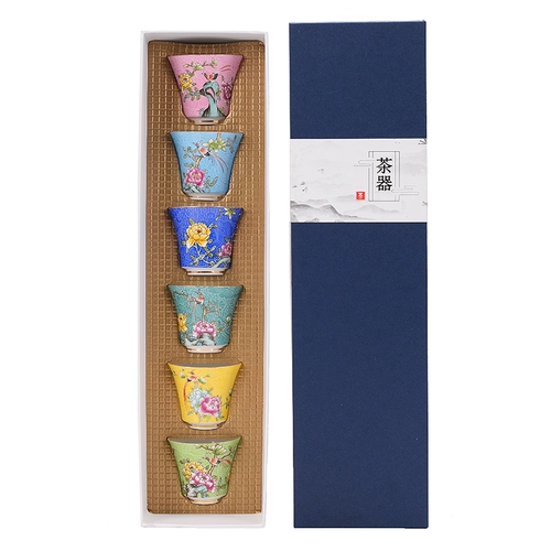 澜扬 Каппи -чайная чашка эмаль Небесная чашка главная чашка магистральная чашка чайная чаша порошка столичная чашка чашка одно чашка стейк цветочный чашка