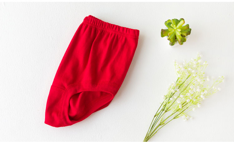 Quần lót lớn màu đỏ dày cuộc sống của ông già quần lót nam và nữ cotton cao eo lỏng lẻo kích thước lớn quần cổ điển quần sịp siêu nhân