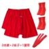 SpongeBob New Red Boxer Pills Năm của các phước lành trong phần eo quần lót chất béo quần short cotton đám cưới shop đồ lót Giữa eo