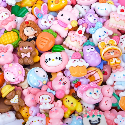 Мультяшная кукла, маленький кремовый трехмерный аксессуар, «сделай сам», популярно в интернете