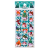 Рождественская детская трехмерная качалка, наклейка для пожилых людей, мультяшный мобильный телефон, милые наклейки