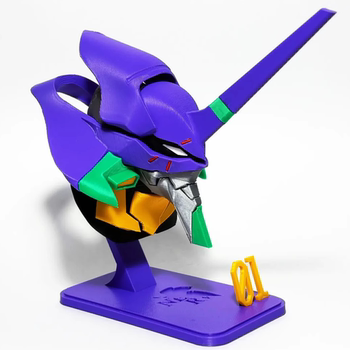 Neon Genesis Evangelion Eva Unit-01 Anime Peripheral Figure Model Desktop Ornament Head Sculpt Mecha Toy