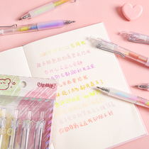 Gradient pen highlight hand-painted quicksand pen gel pen color gel pen press candy color Pearl