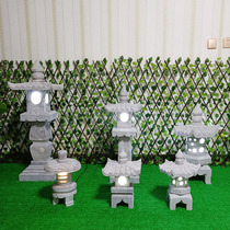 Stone Lantern Day Style Stone Lantern Courtyard Ground Lantern Green Stone To Make Old Stone Lighthouse Outdoor Chinese Stone Sculptures Antique Small Ground Lamp