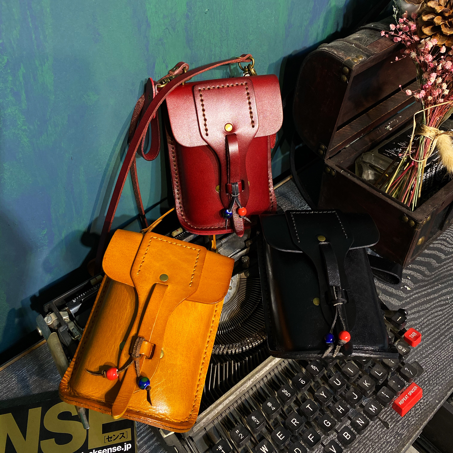 To add a bit of color-vintage American 2 5mm Imports a multi-fat cow leather multipurpose small satchel purse