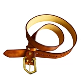 Кожаный латунный ремень ручной работы, в американском стиле, DIY, из натуральной кожи