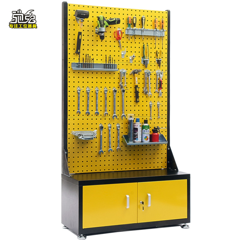 Chi Rabbit hardware tool shelf Square hole hole board tool display shelf Hook workshop auto repair tool storage rack