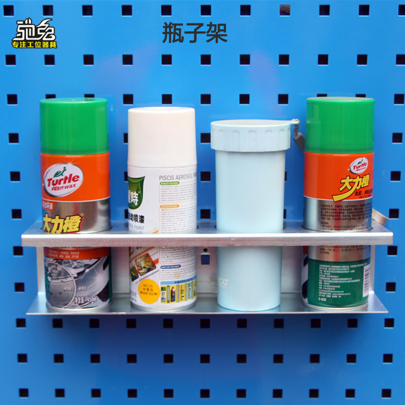 Chi Rabbit bottle rack Cup holder Hardware tool shelf Hanging board hook Square hole hole in the wall display rack hook