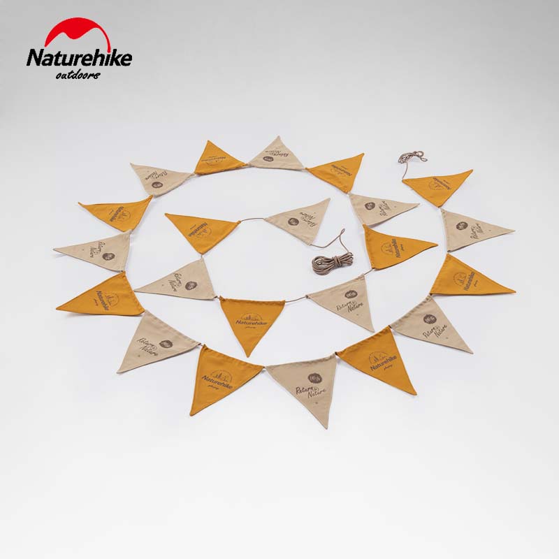 Naturehike Glamping Novo Atmosphere Triangle Campaign Decoration Festival Birthday Flag