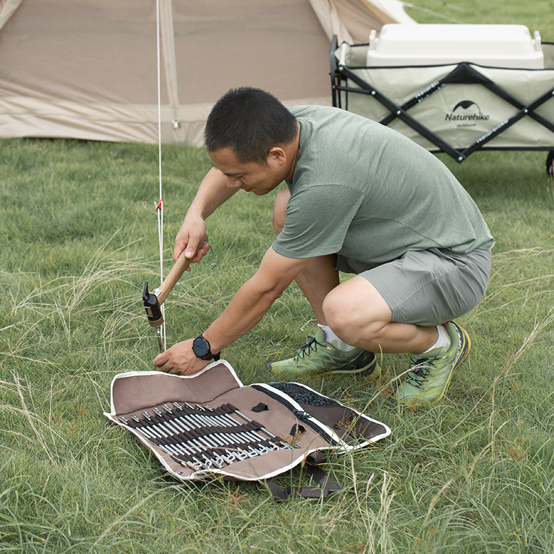 NH Norwegian Guest Ground Nail Cashier Bag Outdoor Camping Tent Accessories Containing bag portable Canvas Storage Bag Kit