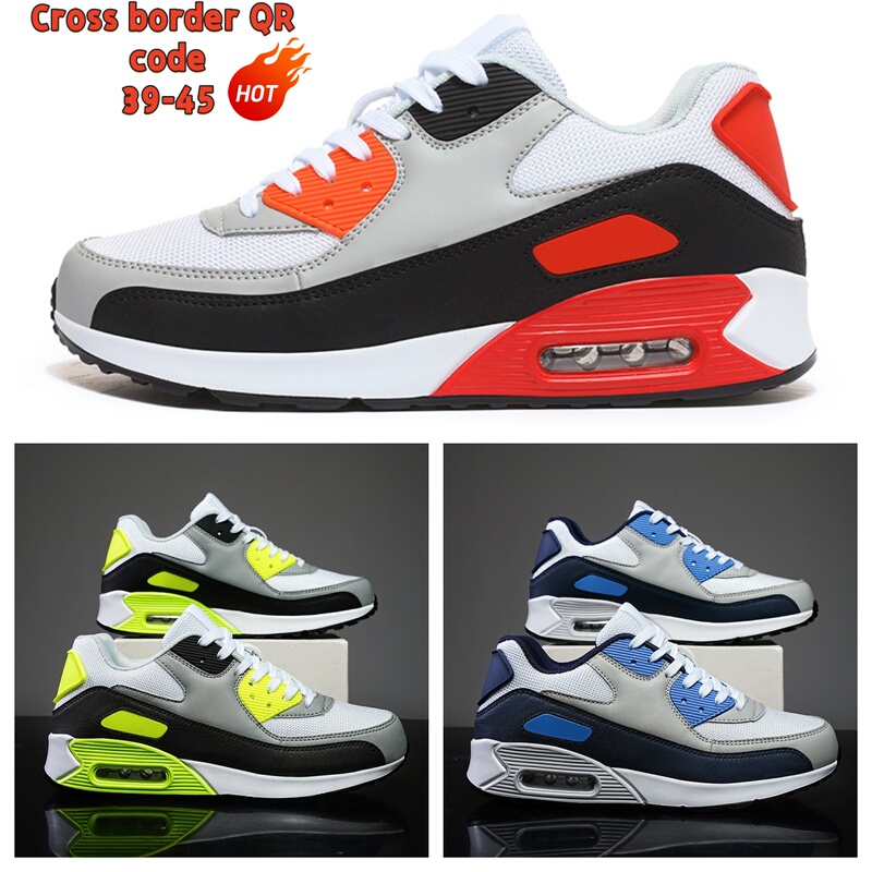 Max90 Air Cushion Shoes Bullet Amazon Sports Couple Height-Increasing Mesh Breathable Cross-Border Size 45 Large Size 46 Men's Shoes