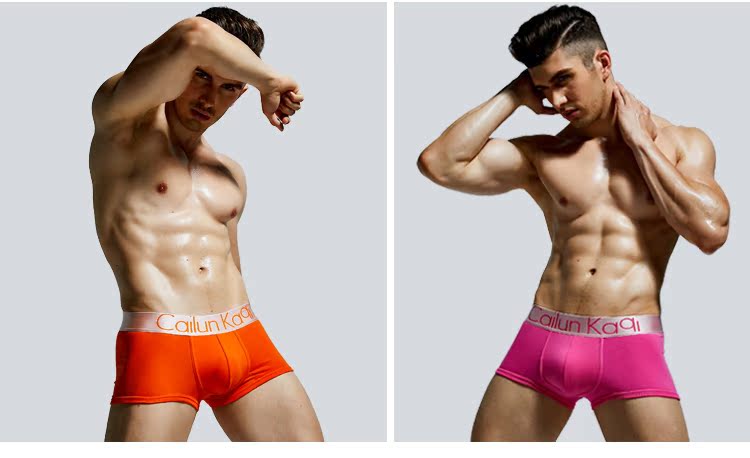 Đồ lót nam boxer cotton mùa hè thoải mái gợi cảm phương thức băng lụa thanh niên quần short vuông thủy triều ck01 quần sịp lưới