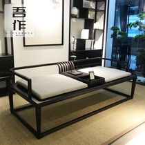 Modern New Chinese Bed Hotel Clubhouse Villa Reception Leisure Double Sofa Engineering Furniture Manufacturer Customized