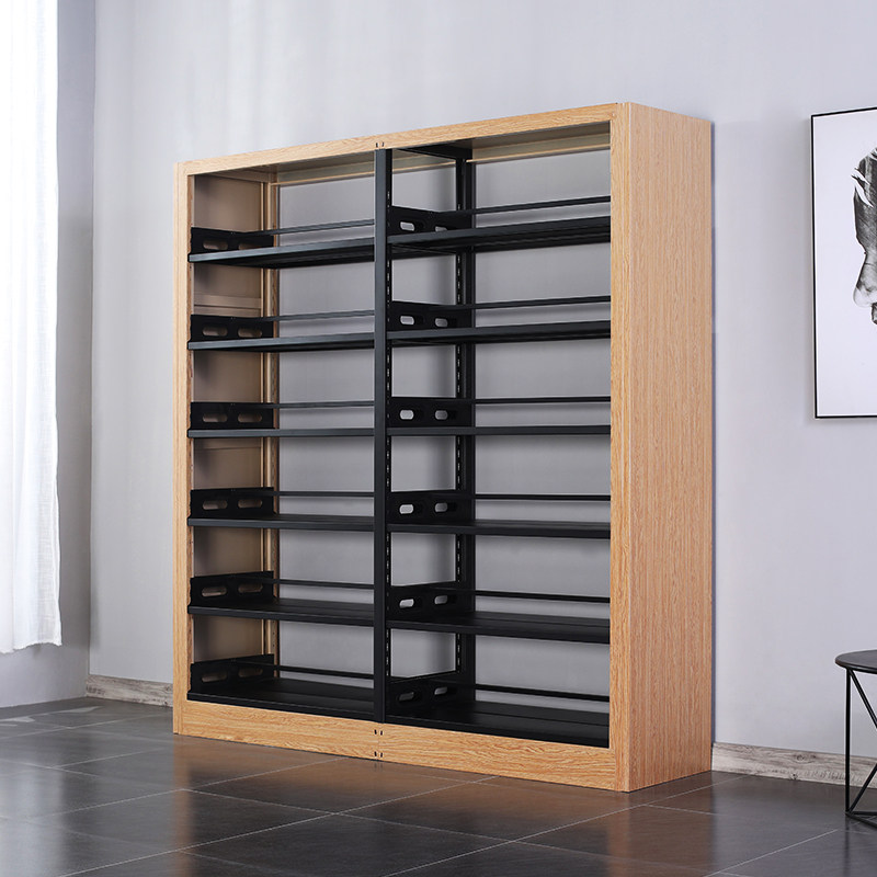 Steel Bookshelves Library Bookstore School Reading Room Special single-sided bookcase Archives shelf Home Children's bookshelves-Taobao