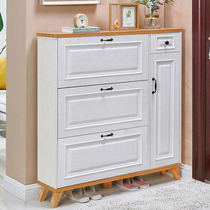 Nordic style simple modern foyer cabinet door household ultra-thin dump shoe cabinet Art style large capacity cabinet AB
