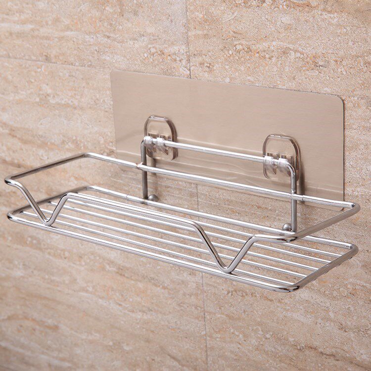 Bathroom rack, toilet, perforated toilet, wall-mounted washing table, storage supplies, suction disc-free dressing room