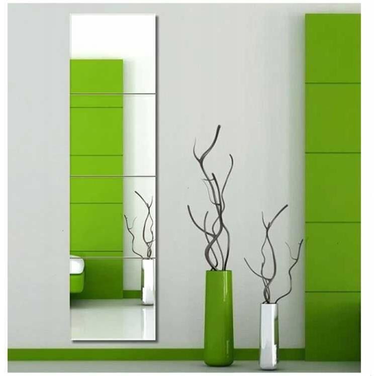 Wall-mounted mirror Full body simple modern wall-mounted living room affixed space-saving oval full-length mirror