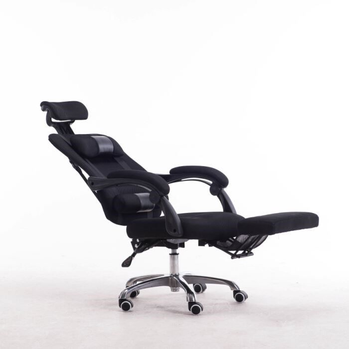 New lunch break Home computer chair Reclining and lifting office chair Staff chair Swivel chair Bow-shaped Internet cafe gaming chair