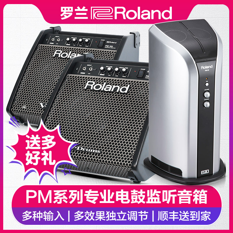 Loa trống điện tử Roland Roland PM100 Loa trống điện PM-200 PM-03 trống điện chuyên nghiệp âm thanh đệm - Loa loa
