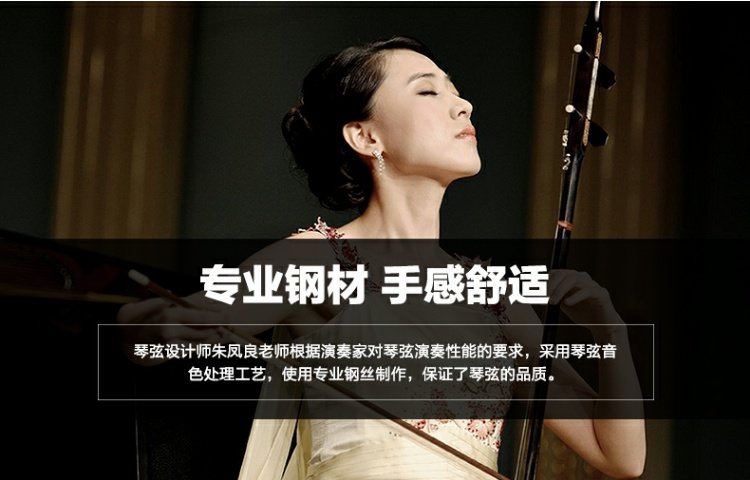 Nhạc cụ Baidai chính hãng Red Fang Phường Erhu Chuỗi Erhu Chuỗi chuyên nghiệp Phân loại dây nội bộ - Phụ kiện nhạc cụ dây guitar classic