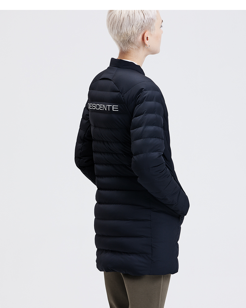 DESCENTE Disangte REGULAR FIT phiên bản vừa vặn Áo khoác dài nữ D8432PDJ37 - Thể thao xuống áo khoác áo phao lông vũ nữ dáng ngắn