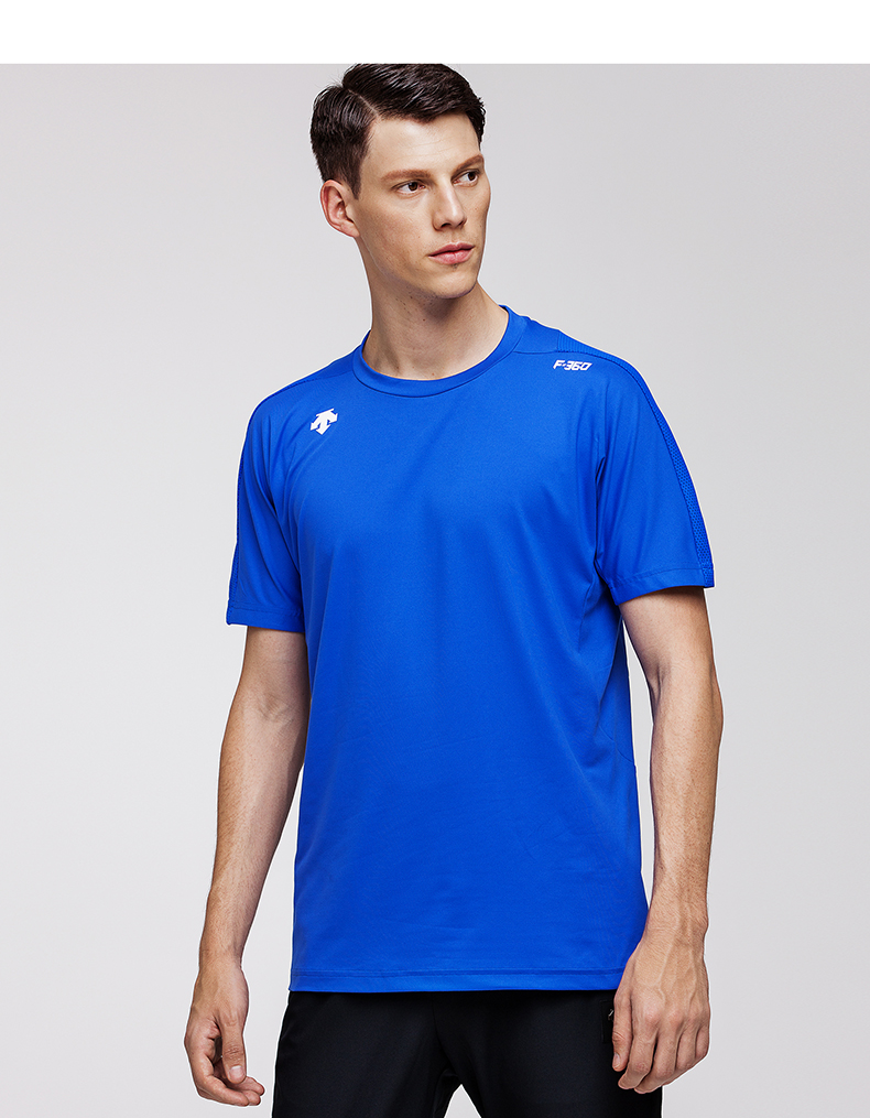 DESCENTE Di Sante F360 Phiên bản áo thun nam dệt kim ngắn tay D8331TTS52 - Áo phông thể thao áo tanktop nữ
