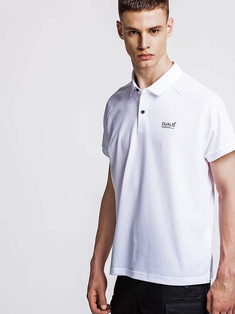 DESCENTE DUALIS DUALIS sê-ri du lịch đô thị Áo sơ mi nam tay ngắn D8221DPS30 - Áo polo thể thao áo polo nữ form rộng có cổ