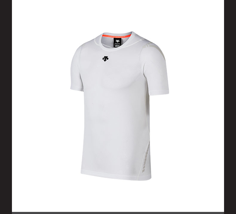 DESCENTE Di Sant RUNNING Dòng sản phẩm dệt kim nam ngắn tay chạy ngắn D7121RTS23 - Áo phông thể thao áo thể thao nam có cổ