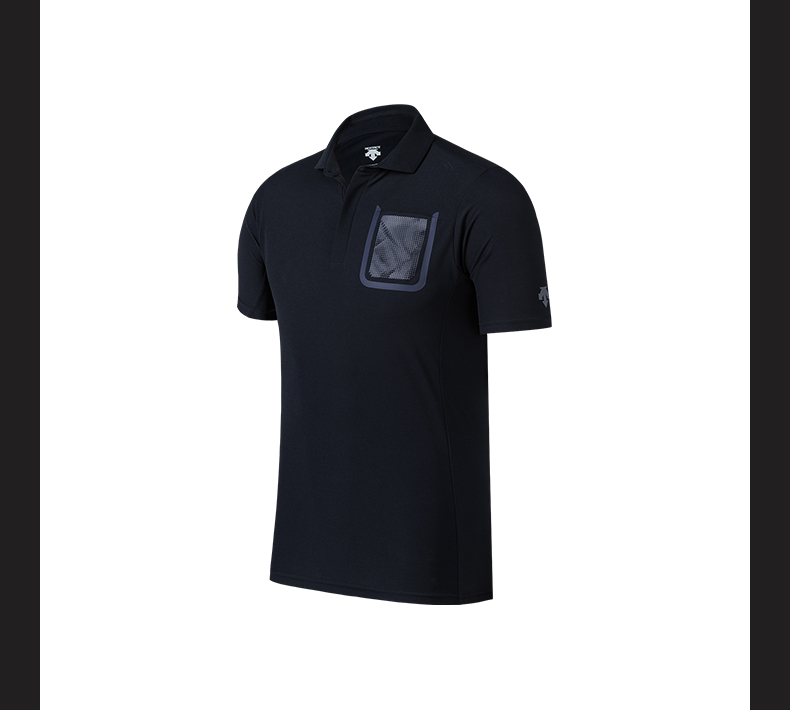 DESCENTE Disangte FIT FULAR FIT Được trang bị áo thun nam tay ngắn - Áo polo thể thao mẫu áo polo