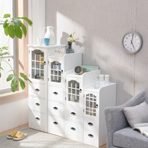 30 35 40cm Crevice storage cabinet Solid wood door drawer bedside storage gap finishing wine cabinet shelf