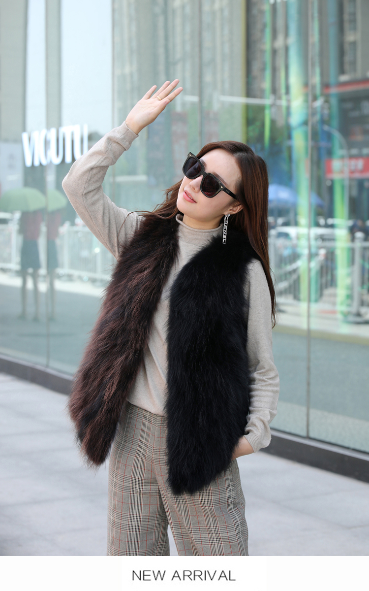 New fur vest vest Hàn Quốc lỏng fox fur coat nữ scorpion tóc dài dài ngắn chống mùa giải phóng mặt bằng thủy triều áo lông cừu zara