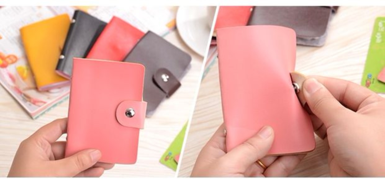 Thẻ gói ví nữ dễ thương nhỏ tươi Hàn Quốc siêu mỏng Ví thẻ đa thẻ mini gói thẻ dễ thương ví đựng thẻ gucci