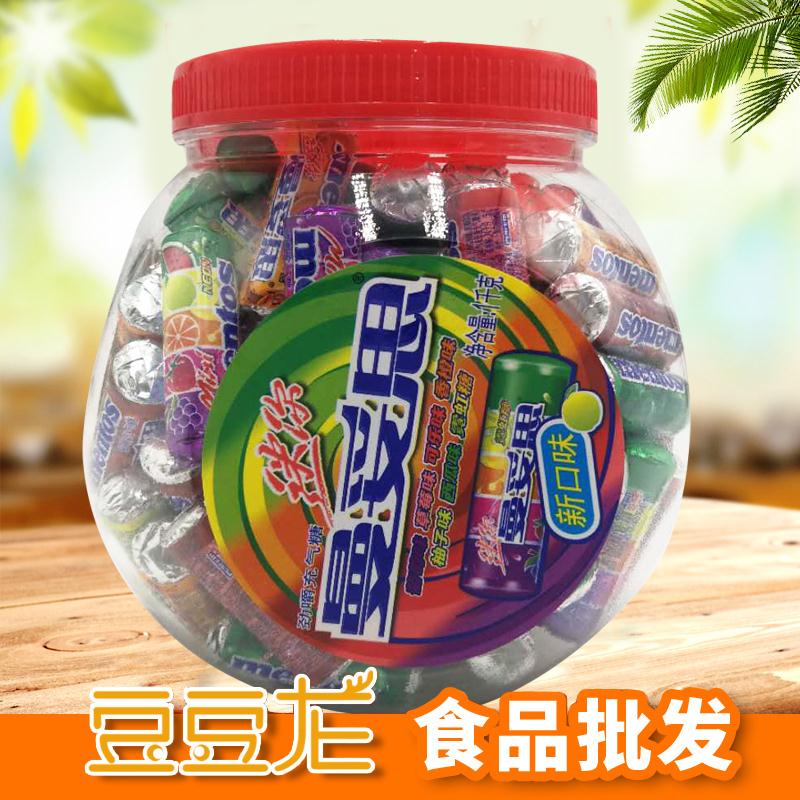 Mantoth Mini Canned Chewing Inflatable Sugar 1000g Large Canned (100) Mix