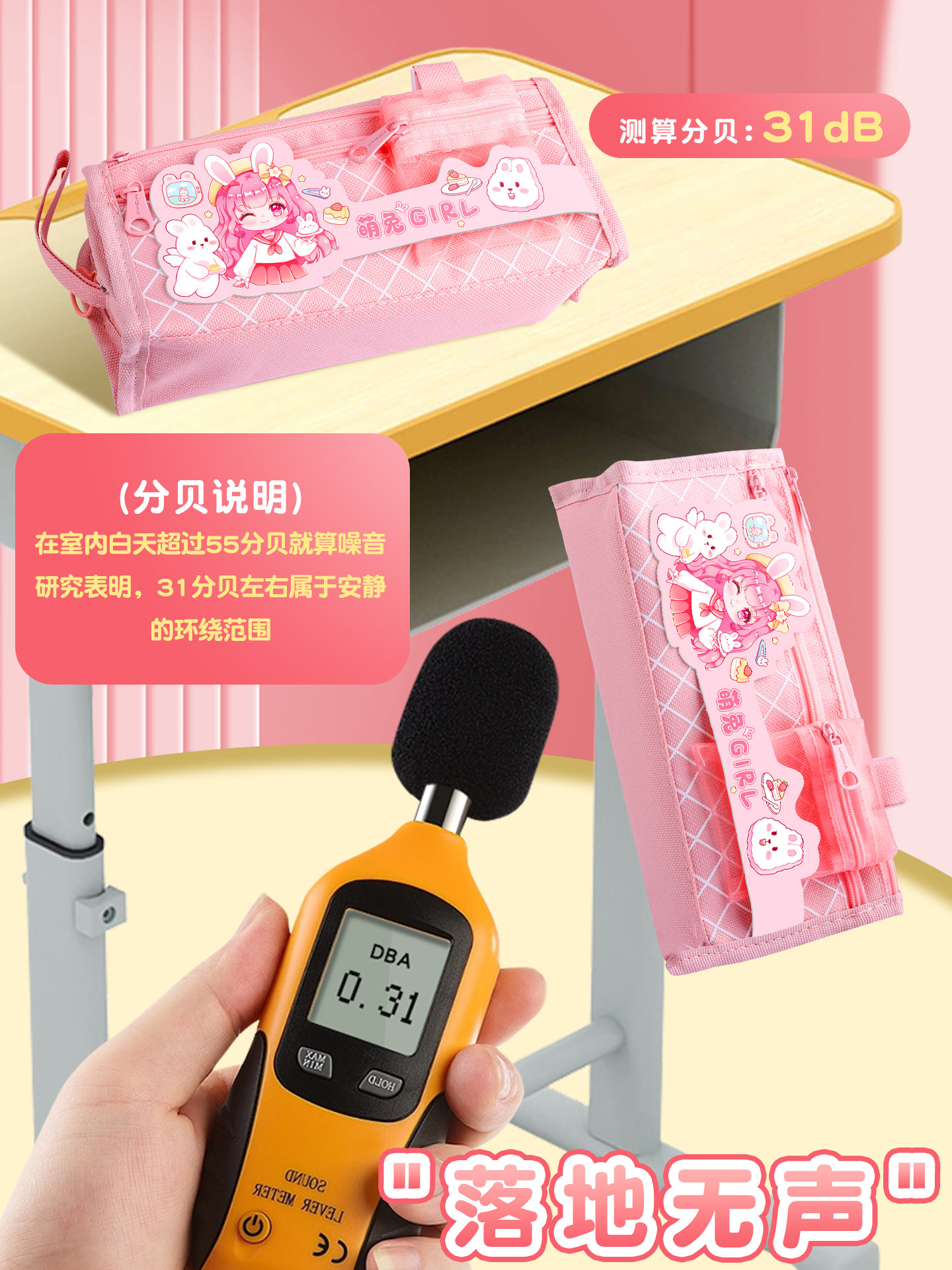 Stationery Box for Girls, 2024 New Model, Multifunctional Stationery Bag for Primary School Students, 2025 Super Popular Cartoon Style, Princess Style Pencil Case, Thickened Pencil Case for Boys, Large Capacity Mesh Pencil Bag with Coin Purse