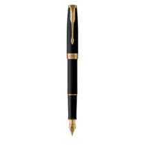 PARKER PARKER pen Zhuoer 2015 new matte black rod gold clip ink pen office business gift practice