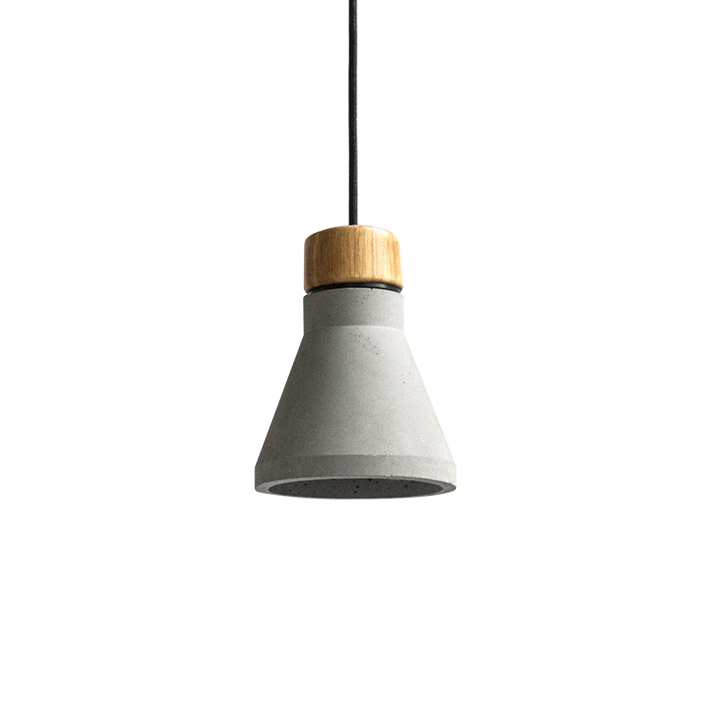 Local Creation Pendant Lamp Made of Bamboo, Wood, and Concrete, Modern Minimalist Light Luxury Nordic Style, Popular on Social Media, for Living Room, Dining Room, Kitchen, and Bedside