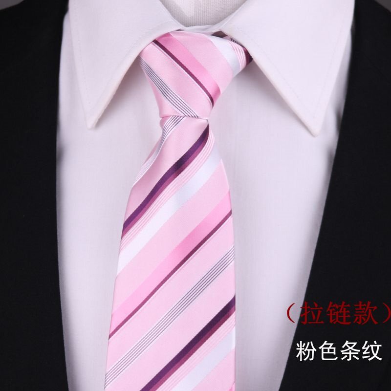 An easy-to-pull lazy person to pull up automatic wedding tie men's fashion business groom wedding men 8CM