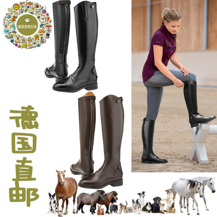 Germany direct mail new leather riding boots professional riding with non-slip sole Slim design fit comfortable 32-46