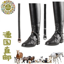 German direct mail new equestrian glossy patent leather spurs with rose gold spurs width 11 long 45 strong and soft