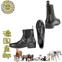 German direct mail new high-end comfortable high-quality first-layer cowhide riding boots front zipper safety anti-slip sole 28-42