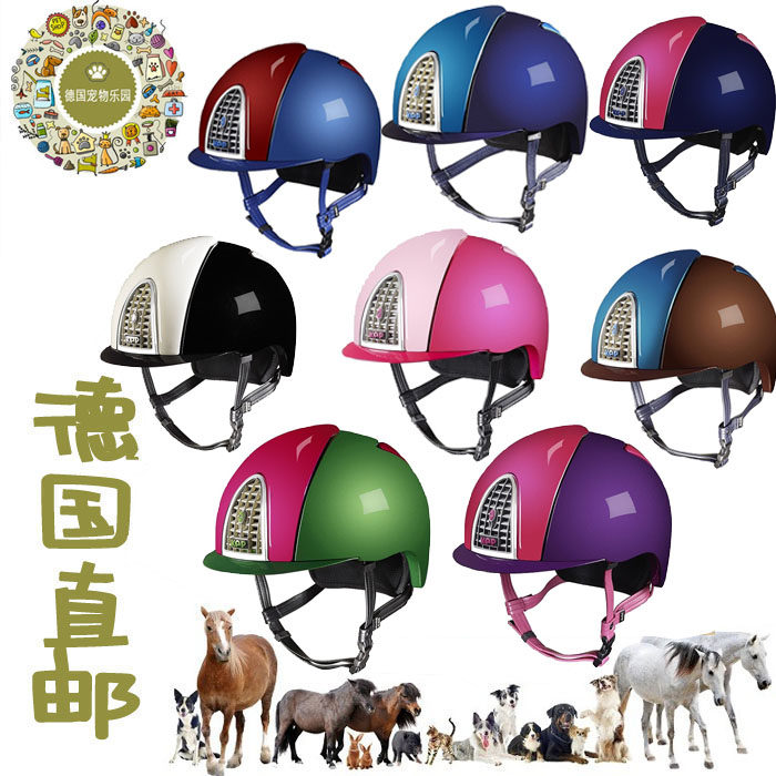 German direct mail KEP multi-combined color bright light equestrian safety helmet riding safety helmet breathable and comfortable