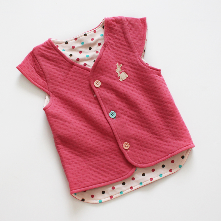 Hàng ngàn bé trai và bé gái vui vẻ Quần áo trẻ em cotton thoải mái vest hai lớp áo gile lót lông cho bé