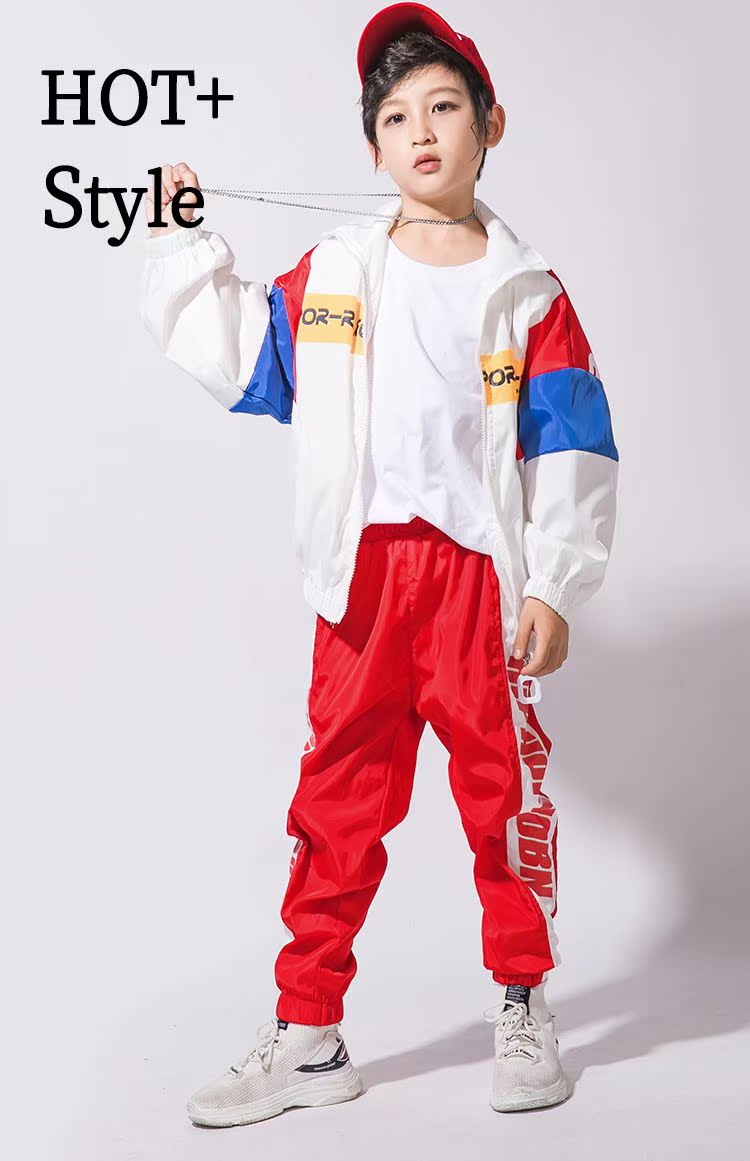 Bộ đồ khiêu vũ đường phố cho bé trai hip hop triều mùa thu Quần áo trẻ em hiphop Áo khoác hàn quốc đẹp trai đầm đẹp cho be gái 7 tuổi